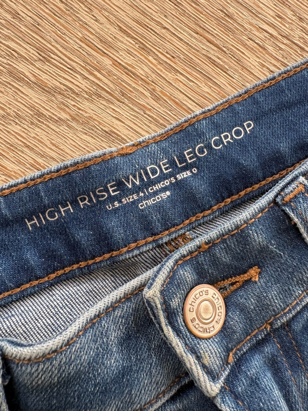 Chico’s Wide-Leg Cropped Jeans - Picture 4 of 9